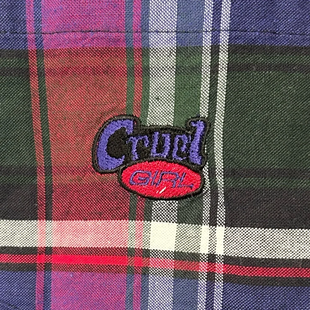 Cruel Girl Plaid Western Snap Shirt Women’s Size Medium - Picture 5 of 9